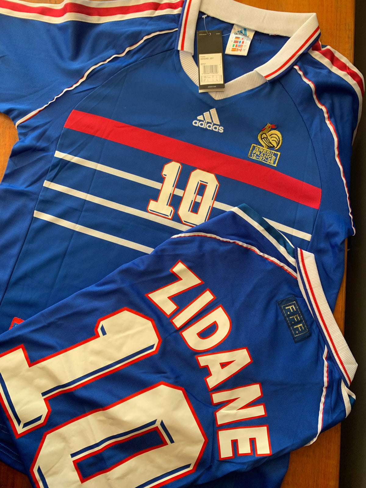 França 1998 Zidane 10 (Retrô)